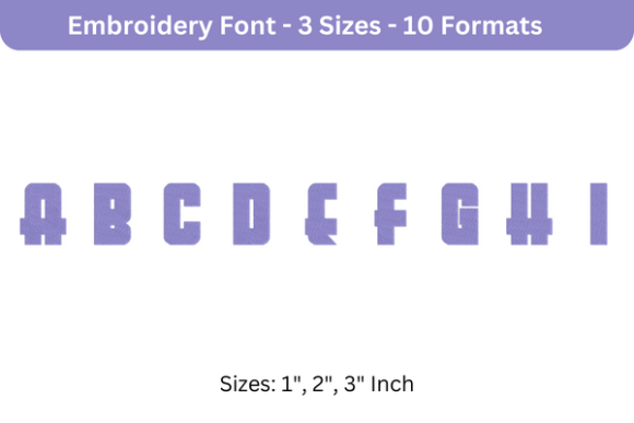 Aerojones Font a to I: A Stylish Embroidery Choice