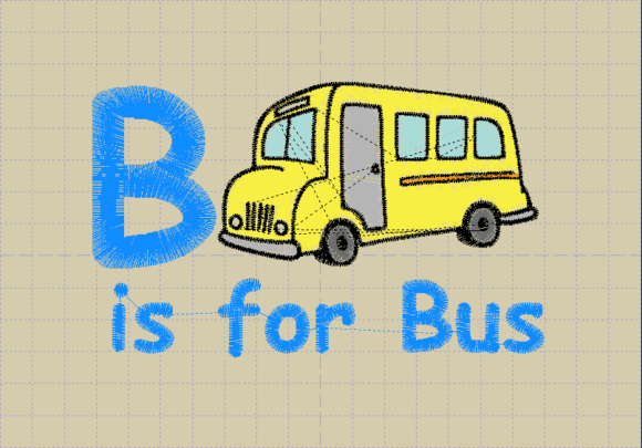 B is for Bus: A Charming Addition to Your Embroidery Projects