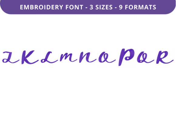 Beach Stroll Font J to R: A Charming Embroidery Choice