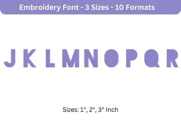 Blackout Font J to R: A Bold and Modern Embroidery Choice