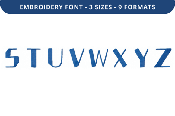Book Chisels Font S to Z: A Stylish Embroidery Choice