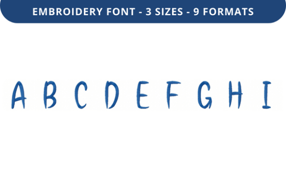 Cat Claws Font Uppercase a to I: A Unique Embroidery Choice