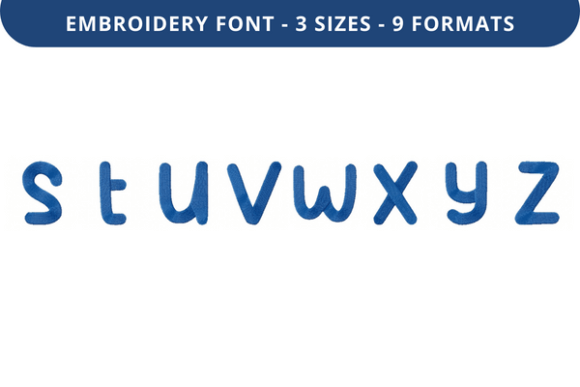 Elegant Puhoy Font S to Z for Craft Fair Creations