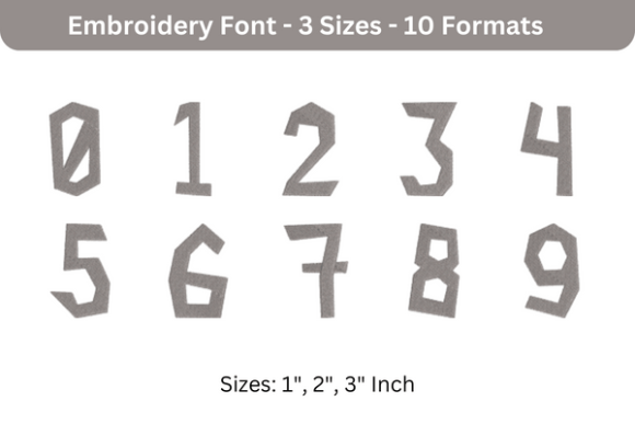 Explore Paper Cuts Font 0 to 9 for Seasonal Embroidery
