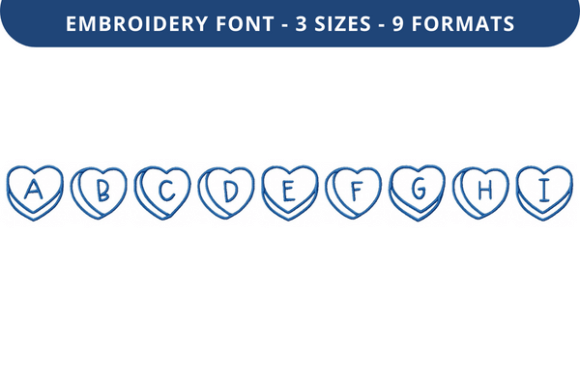 Exploring Talking Hearts Font Lowercase a to I