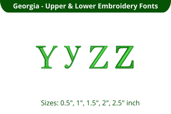 Georgia Font YZ: A Perfect Fit for Seasonal Embroidery