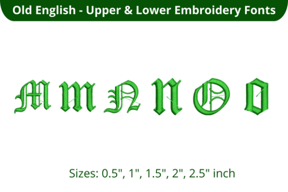 Old English Font MNO: A Seasonal Embroidery Must-Have