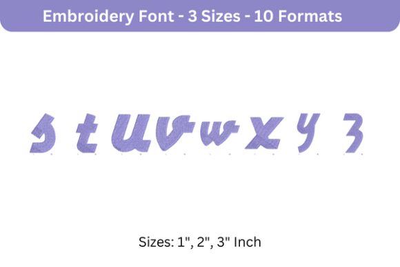 Review: Airstream Font Lower Case S to Z