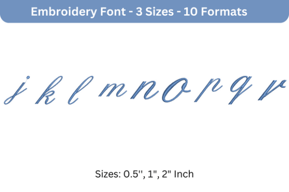 Review: English Font Lowercase J to R