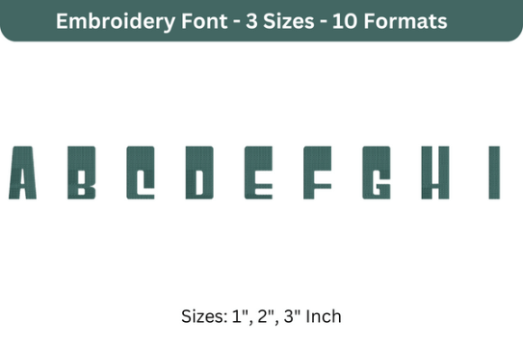 Review: Jeopardy Font a to I for Business Embroidery
