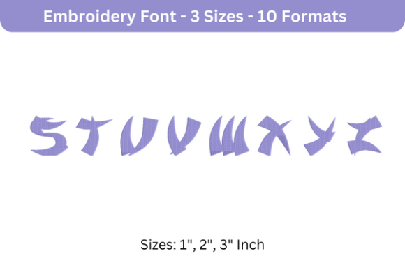 Review: Karate Font S to Z for Seasonal Embroidery