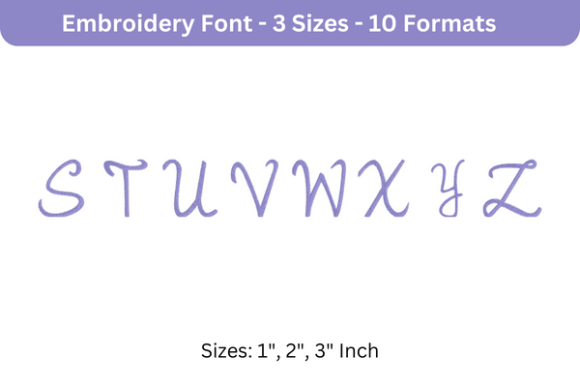 Review: Romantic Font Uppercase S to Z
