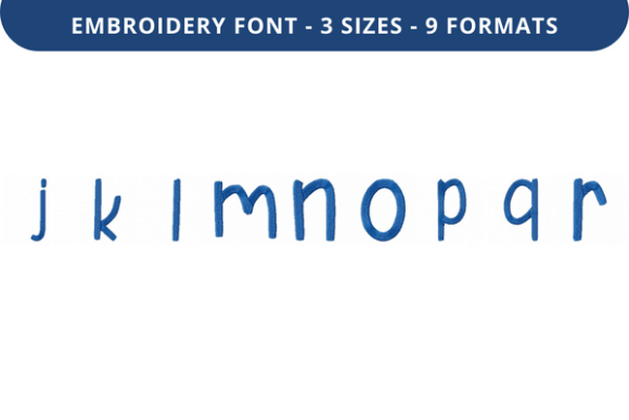 Review: Sunny Box Font Lowercase J to R