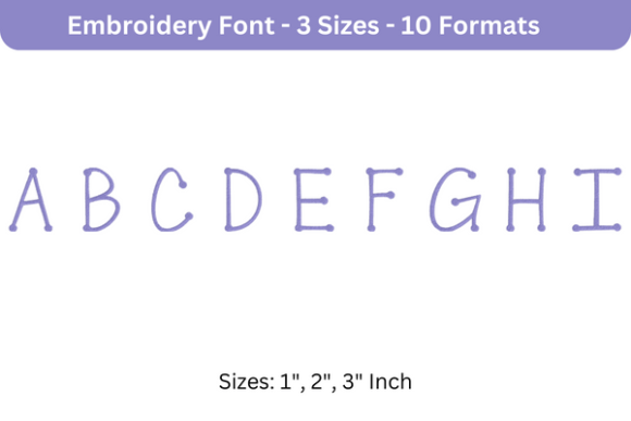 Scrap Girl Dots Font: A Charming Embroidery Choice
