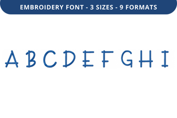 Troofles Font a to I: A Versatile Embroidery Choice