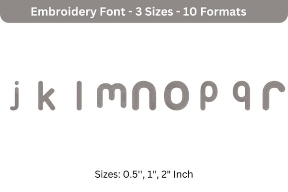 Ubuntu Font J to R: A Versatile Embroidery Choice