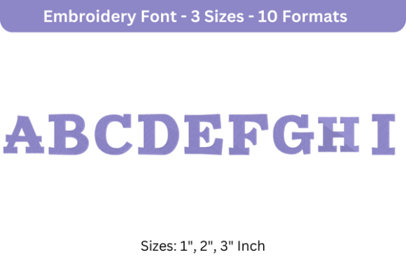 Zantroke Font a to I: A Versatile Embroidery Choice